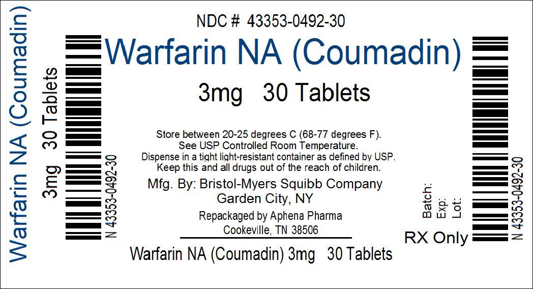 COUMADIN 3mg Tablets
