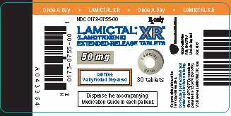 Lamictal XR Bottle Label x 50 mg