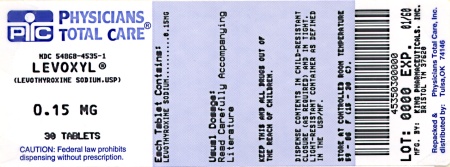 image of 0.15 mg package label
