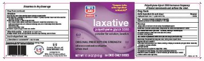 Laxative Bottle Label