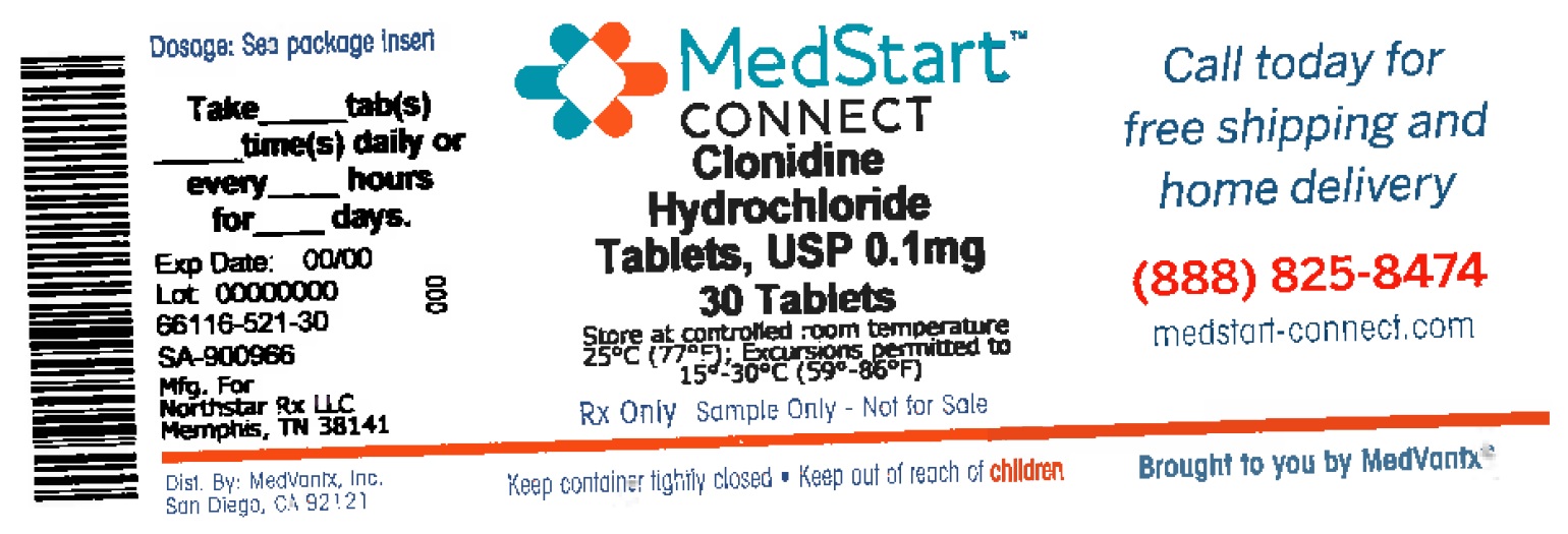 Clonidine HCl 0.1mg Tablets #30