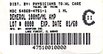image of 100mg/mL Amp package label