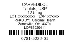 Carvedilol 12.5 mg blister