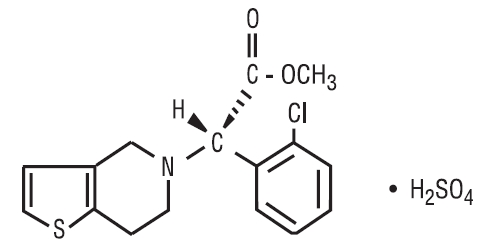 Clopidogrel bisulfate structural formula