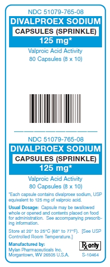 Divalproex Sodium 125 mg Capsules (Sprinkle)