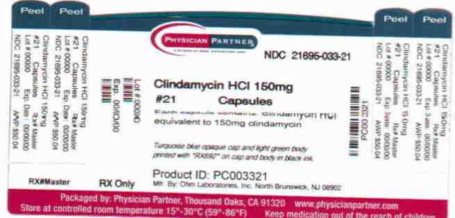Clindamycin HCl 150mg
