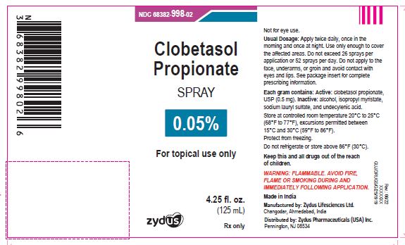 Clobetasol Propinate Spray, 0.05%