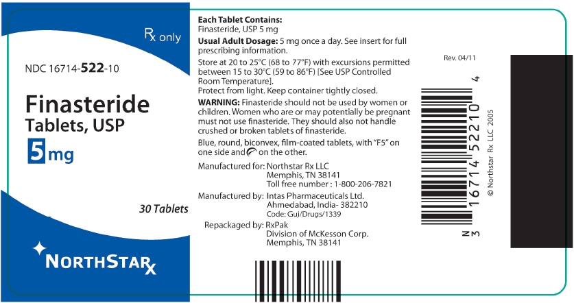 Finasteride Tablets 5mg Label