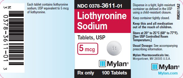 Liothyronine Sodium Tablets, USP 5 mcg Bottle Labels