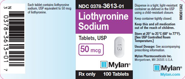 Liothyronine Sodium Tablets, USP 50 mcg Bottle Labels