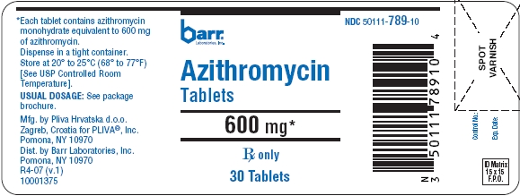 Azithromycin Tablets 600 mg 30s Label