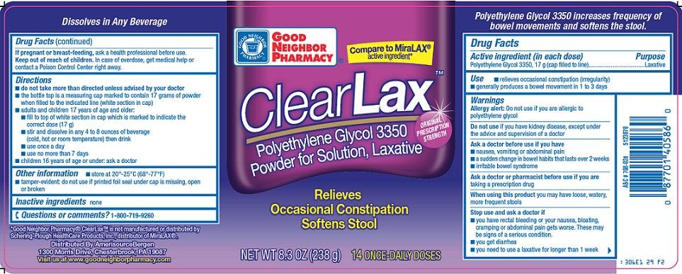 ClearLax(tm) Label