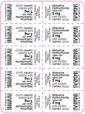 5 mg Midodrine HCl Tablet Blister