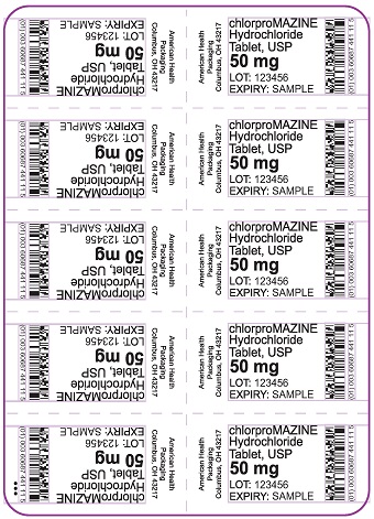 50 mg chlorproMAZINE HCl Tablet Blister