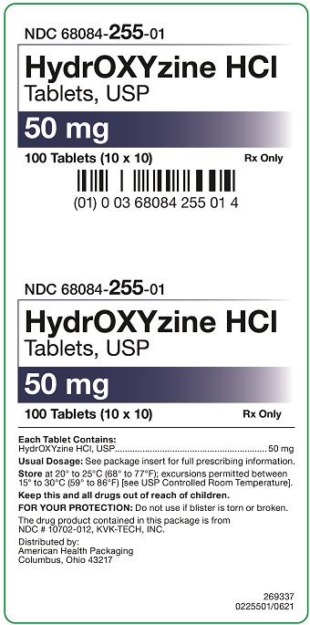 50 mg HydrOXYzine HCl Tablets Carton