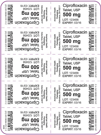 500 mg Ciprofloxacin Tablet Blister