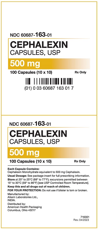 500 mg Cephalexin Capsule Carton