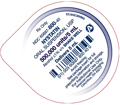 500000 units per 5 mL Nystatin Oral Suspension Cup Lid