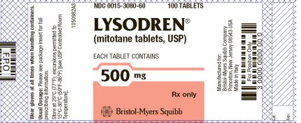 Lysodren 500 mg Tablets Label