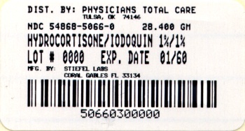 Hydrocortisone 1%-lodoquinol 1% Cream package label