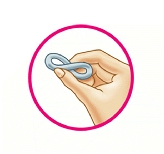 Diagram of Femring twisted into a figure-of-eight shape