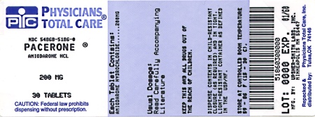 image of 200 mg package label