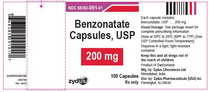 Structured formula for Benzonatate Capsules