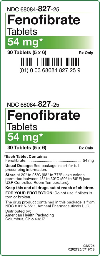 54 mg Fenofibrate Tablets Carton