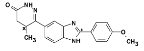 Picture of structural formula of pimobendan.