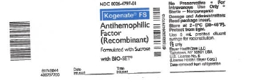 Kogenate FS with BIO-SET Container Label 3000 IU