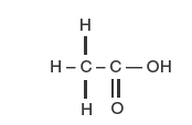 Acetic acid (Structural formula)
