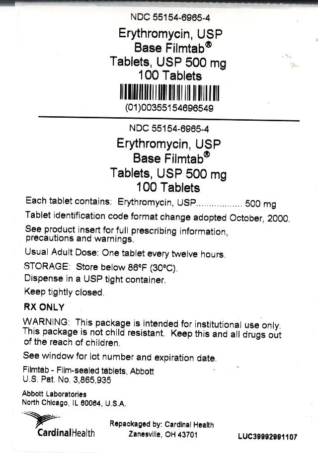 Erythromycin Carton Label