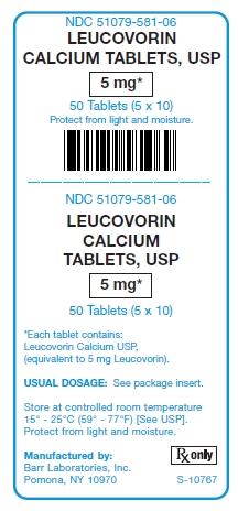 Leucovorin Calcium 5 mg Tablets
