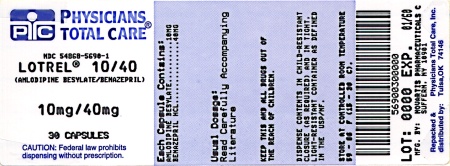 image of 10 mg/40 mg package label
