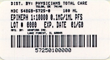 Epinephrine Label