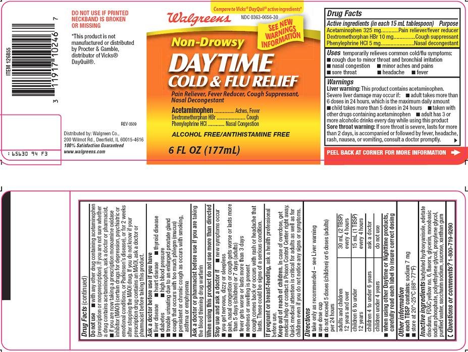 Daytime Cold and Flu Relief Label