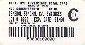 image of 50mg/mL Carpuject package label