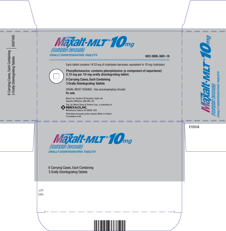 PRINCIPAL DISPLAY PANEL - Orally Disintegrating Tablets - Carton 10 mg