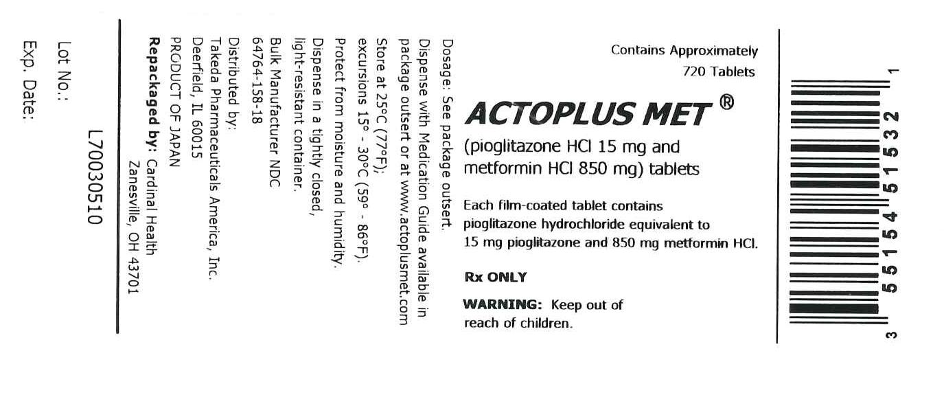 Actoplus Met 720 count bottle label