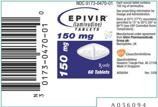 Epivir 150mg Tablet Label