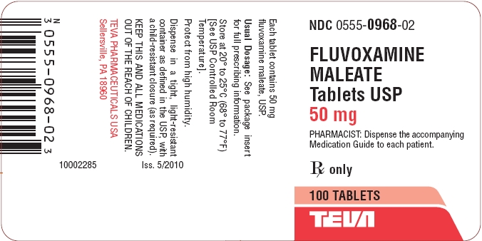 Fluvoxamine Maleate Tablets USP 50 mg 100s Label