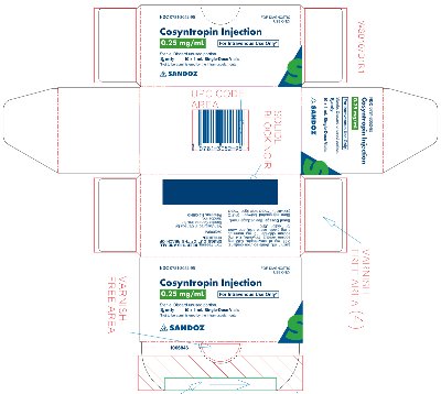 cosyntropin injection 0.25 mg/mL carton