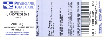  Lamotrigine Tablets 200 mg Label