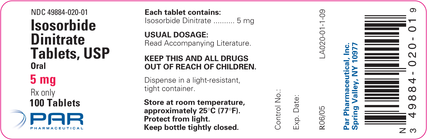 Container Label for 5 mg 100 Tablets