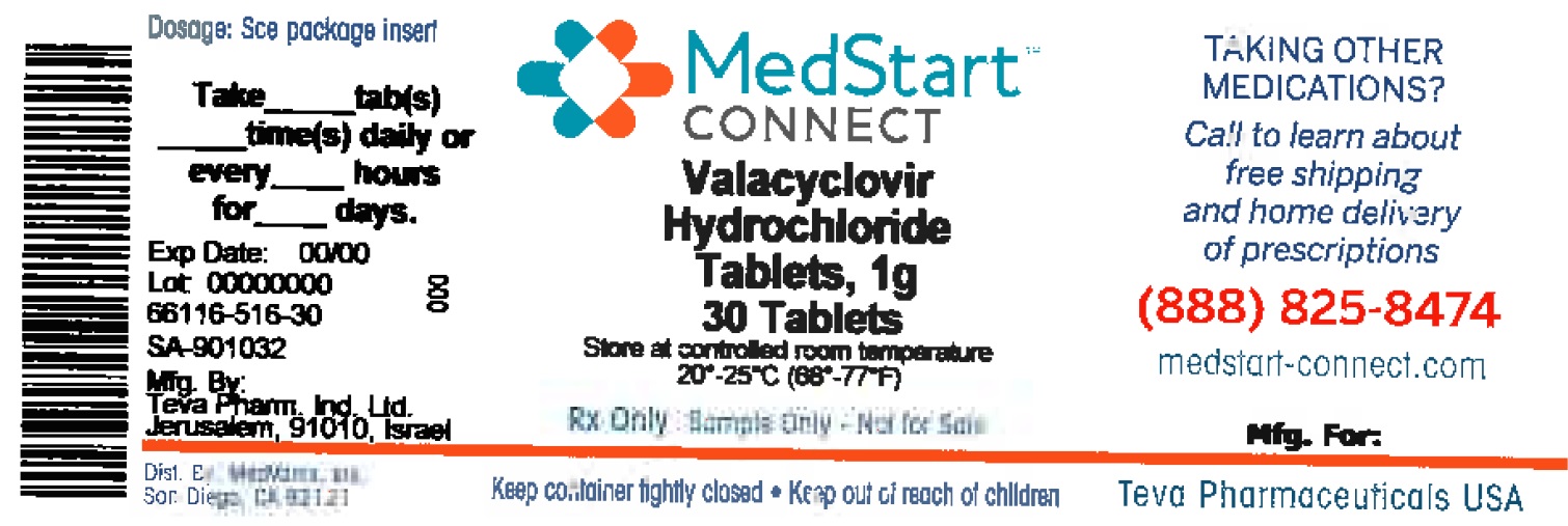 Valacyclovir hydrochloride 1g Tablets #30
