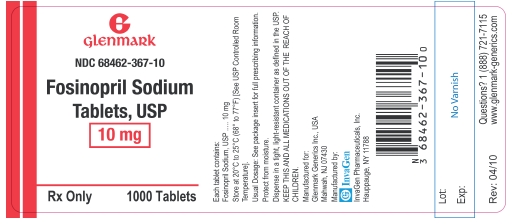 Fosinopril Sodium 10 mg Label