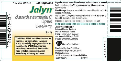 JALYN bottle label - 30 Capsules