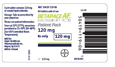 Betapace AF 120 mg Label