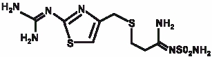 Structural Formula for Famotidine Injection, USP