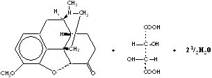 hydrocodone bitartrate chemical structure
